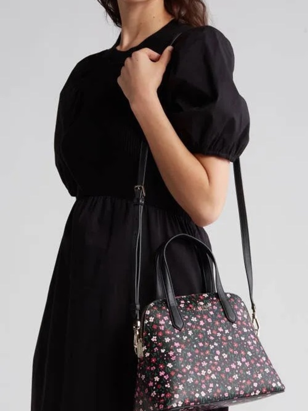 Kate Spade Medium Floral Dome Satchel Handbag